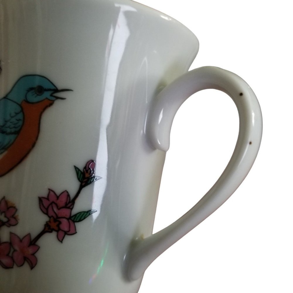 SOLD  Roberts Song Bird Irish Coffee Mugs Pedestal Tea Cups Set of 5 - Picture 5 of 16